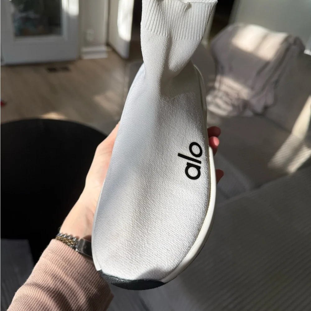 Alo White Sock Sneakers - Picture 7 of 11